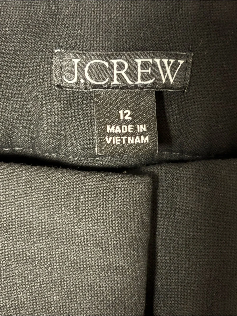 Brand New JCrew Black Wide-Leg Dress Pants in size 12